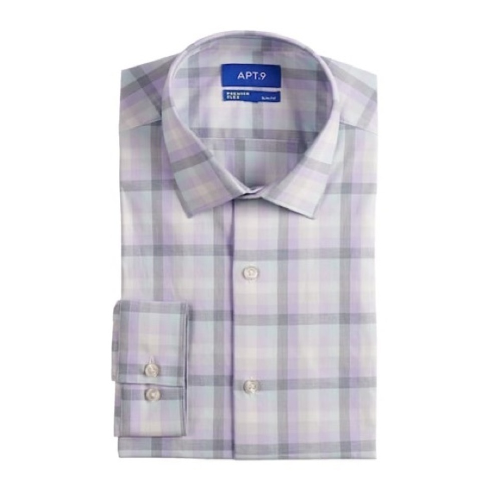 New Apt 9 Slim-Fit Flex Collar Stretch Dress Shirt​